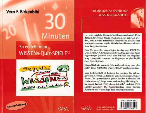 Buch Vera F. Birkenbihl: So erstellt man Wissens-Quiz-Spiele